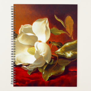 Magnolia on Red Velvet Martin Johnson Heade Planner