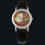 Magnolia on Red Velvet Martin Johnson Heade Watch<br><div class="desc">Watch featuring Martin Johnson Heade’s oil painting A Magnolia on Red Velvet (1885-95). A beautiful white magnolia rests upon red velvet. A marvellous gift for floral art lovers and American art enthusiasts!</div>