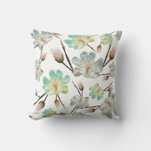 Magnolia Pattern Pillow