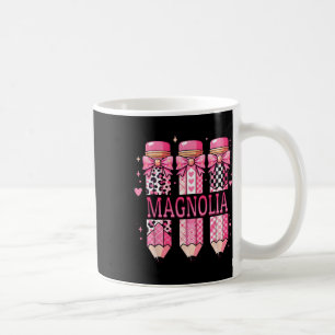 Magnolia Personalised Name Pencil Back To School Coffee Mug