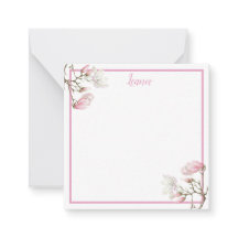 Magnolia Personalised Note Card
