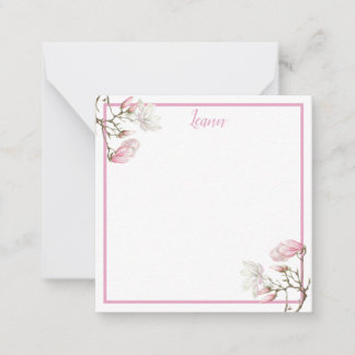 Magnolia Personalised Note Card