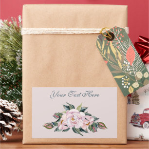Magnolia Pink Flowers in Full Bloom Rectangular Sticker