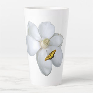 Magnolia Print, Value Poster Paper (Semi-Gloss) Latte Mug