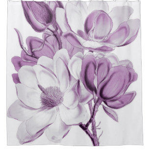 Magnolia Purple Dream Shower Curtain