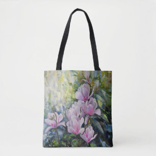 Magnolia Serenity – Floral Art by Lukian Tote Bag