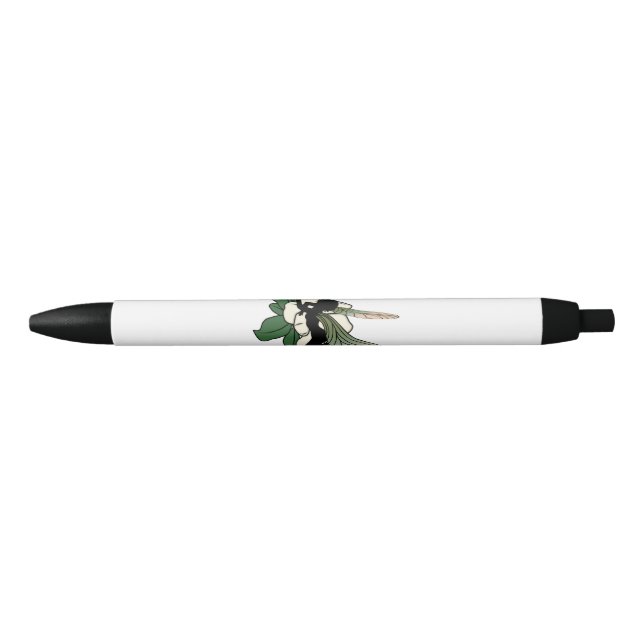 Magnolia Shadow Fairy Black Ink Pen (Front)
