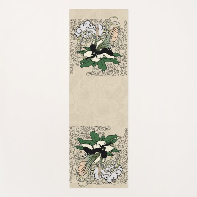 Magnolia Shadow Fairy Yoga Mat (Front)