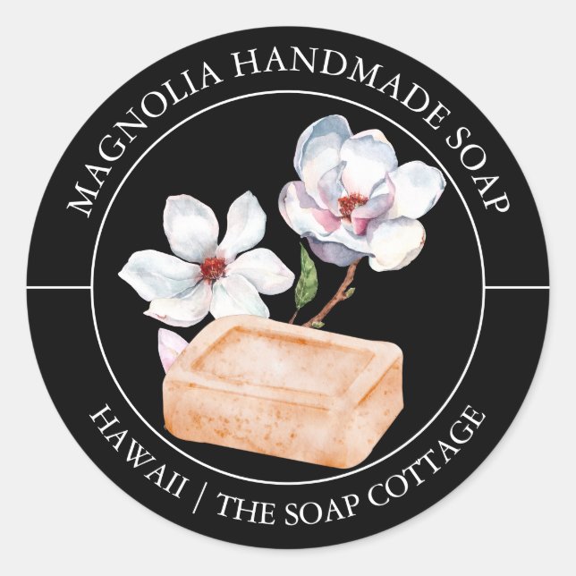 Magnolia Soap label (Front)