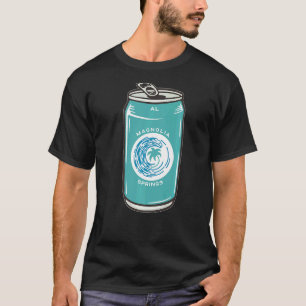 Magnolia Springs Alabama AL Beach Beer Soda Can So T-Shirt