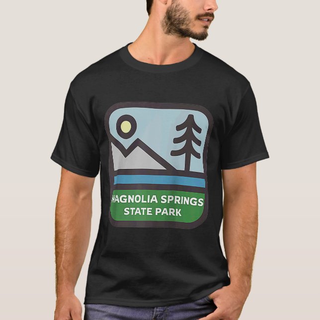 Magnolia Springs State Park Georgia Mountains GA S T-Shirt (Front)