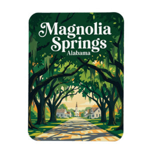 Magnolia Springs USA Magnet