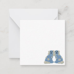 Magnolia Staffordshire Dogs Ginger  Jars Card