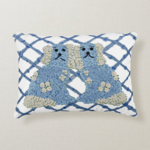 Magnolia Staffordshire Dogs Ginger  Jars Decorative Cushion