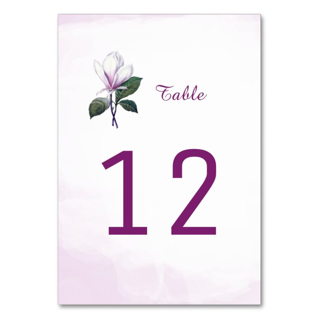 Magnolia Table Number Cards (Front)