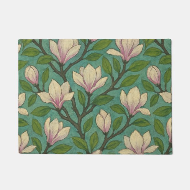 Magnolia Tree Spring Blossoms                      Doormat (Front)