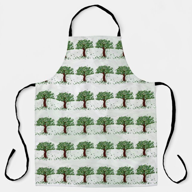 Magnolia Trees Allover Apron (Front)