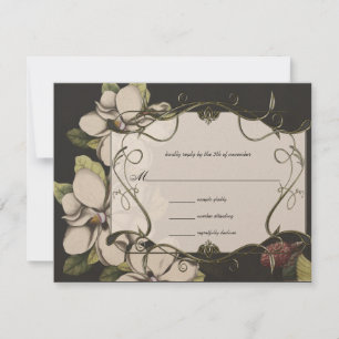Magnolia  Wedding Invitations on Ice RSVP