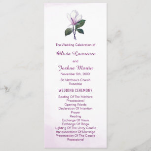 Magnolia Wedding Programs