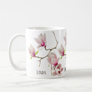 Magnolia White Coffee Mug