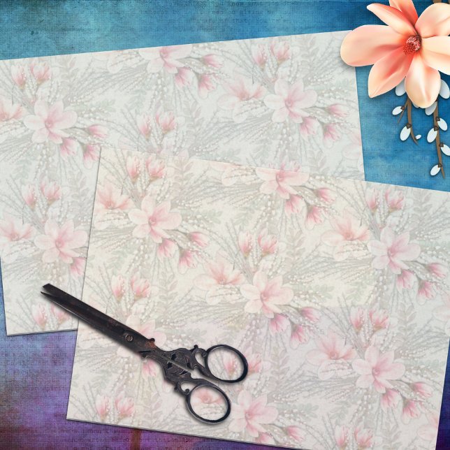 Magnolia Willow Patterned Floral Tissue Paper (Creator Uploaded)