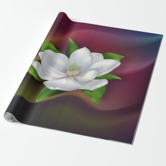 Magnolia Wrapping Paper (Unrolled)