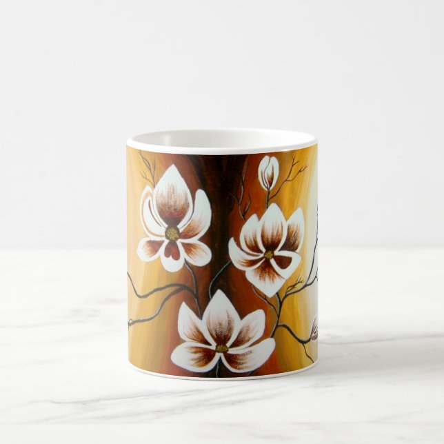 Magnolias, Acrylic -  Coffee Mug (Center)