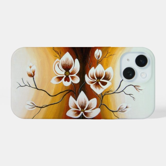 Magnolias, Acrylic -  iPhone 15 Case (Back Horizontal)