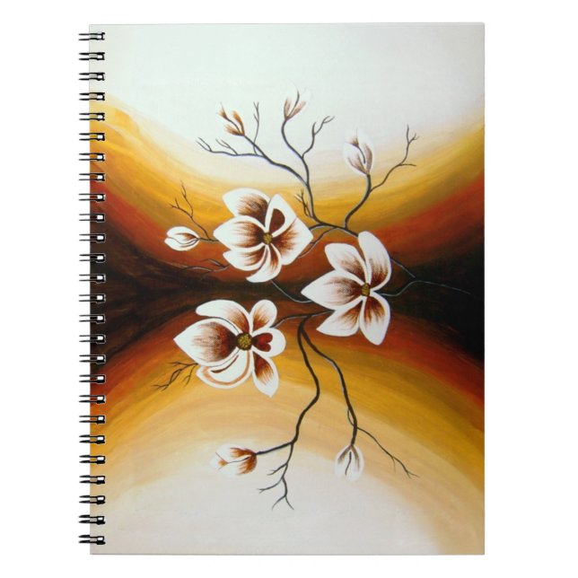 Magnolias, Acrylic -  Notebook (Front)