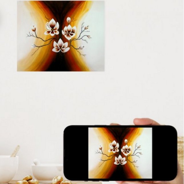 magnolias, acrylic poster (Creator Uploaded)