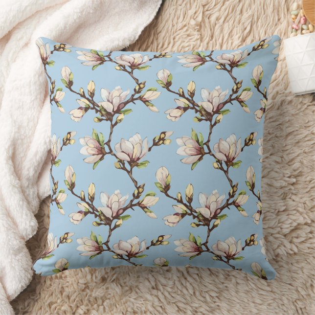 Magnolias Cushion (Blanket)