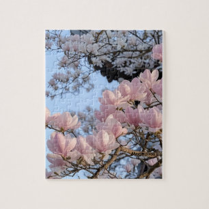 Magnolias, Jigsaw Puzzle, (8" by 10", 110 pcs) Puzzle