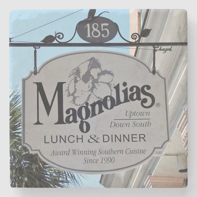Magnolias Restaurant Charleston, SC. Coaster (Front)