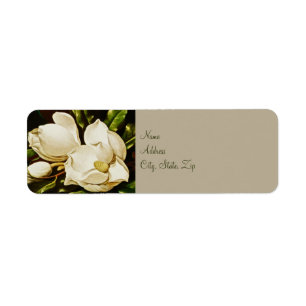 Magnolias Wedding Return Address Labels