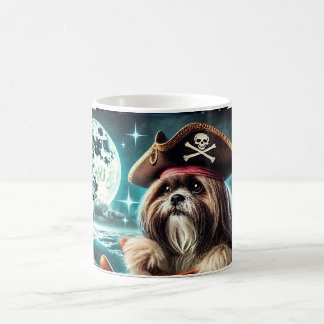 Magnum the Shih Tzu Pirate Mug (Center)