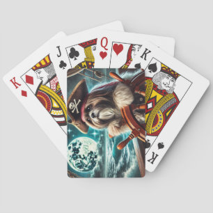 Magnum the Shih Tzu Pirate - Playing Cards
