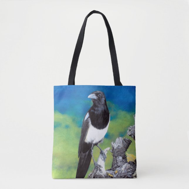Magpie Colourful Corvid Bag (Front)