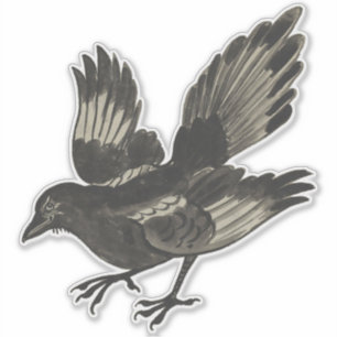 Magpie Custom-Cut Vinyl Sticker