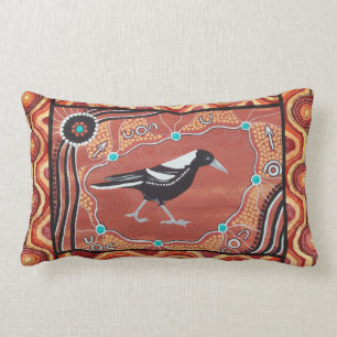 Magpie Dreaming Autumn Pillow Cushion