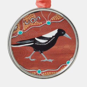Magpie Dreaming Metal Tree Decoration