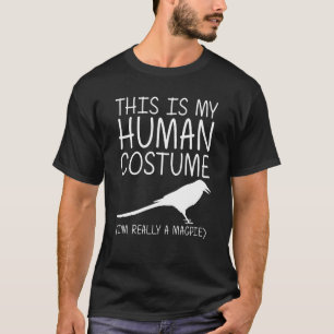 Magpie Easy Halloween Human Costume Bird Animal Di T-Shirt