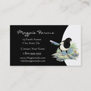 Magpie Farms Custom Bird Nature Business Card