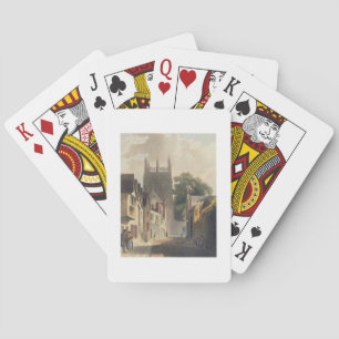 Magpie Lane, Oxford, illustration from the 'Histor Playing Cards