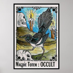 Magpie Totem OCCULT Poster