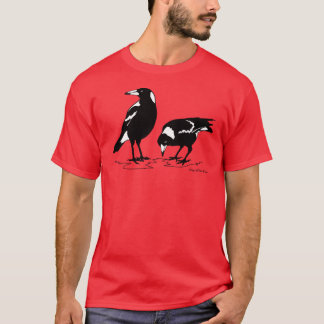 MAGPIES australian magpie graphic art T-Shirt
