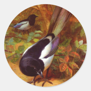 Magpies Classic Round Sticker