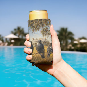 Magpies in the outback seltzer can cooler