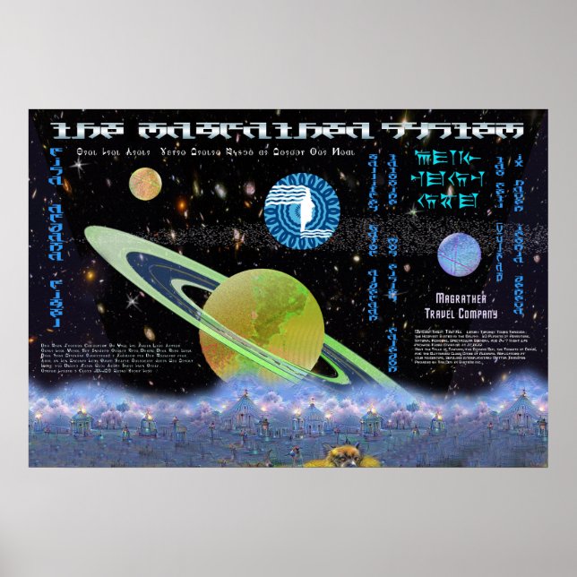 Magrathea Interplanetary Travel Company Poster (Front)