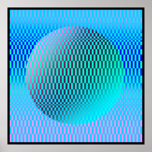 Magrathea Op-Art  Poster