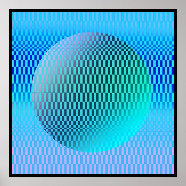 Magrathea Op-Art  Poster (Front)